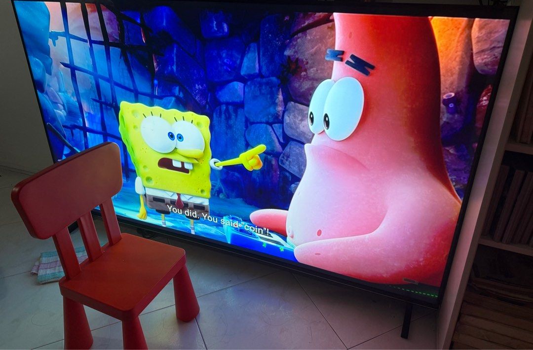 80 to 82 inch TV Toasty (Category: TV) located in Singapore. Submitted by lovelysingapore (Listing ID 1346485446, Image 2). Description: Brand Toasty Please arrange your own delivery service or I can help arrange for delivery The protection screen plastic is still on the screen and the purchase serial code sticker is still on. Estimated only, as I do not have a long measuring tape. Length: 180 cm or 70 inches Breadth: 105 cm or 41 inches Diagonal