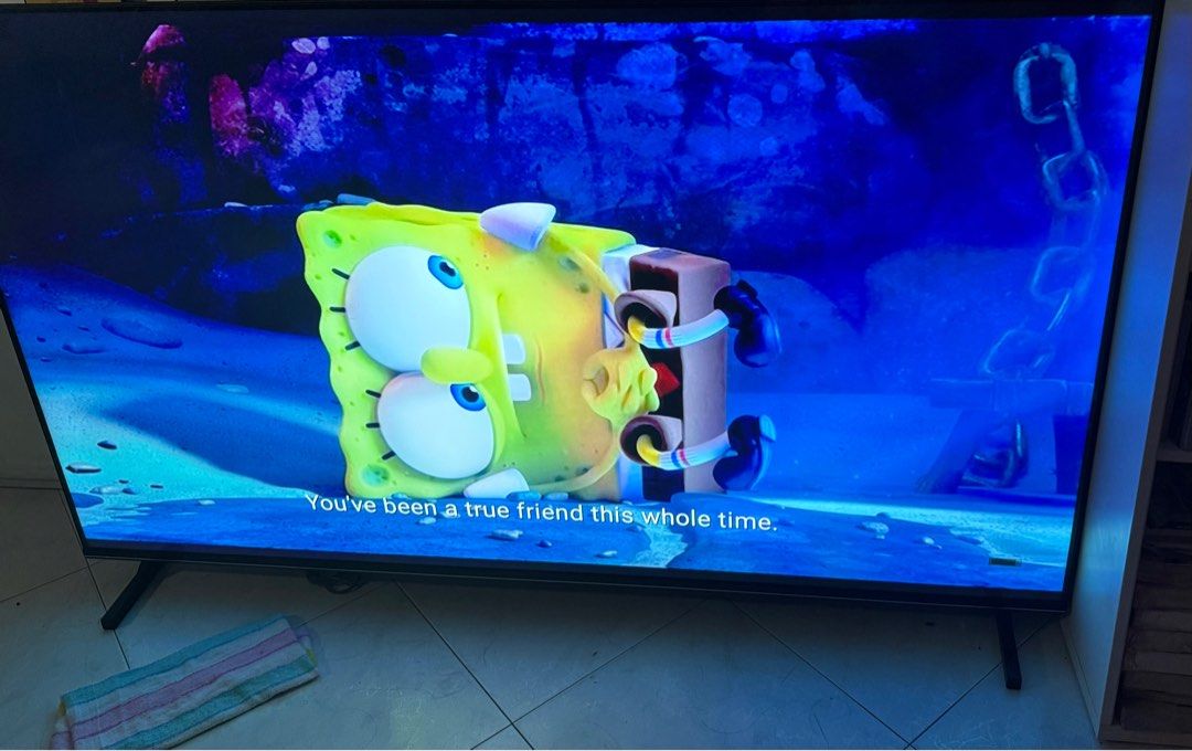 80 to 82 inch TV Toasty (Category: TV) located in Singapore. Submitted by lovelysingapore (Listing ID 1346485446, Image 1). Description: Brand Toasty Please arrange your own delivery service or I can help arrange for delivery The protection screen plastic is still on the screen and the purchase serial code sticker is still on. Estimated only, as I do not have a long measuring tape. Length: 180 cm or 70 inches Breadth: 105 cm or 41 inches Diagonal