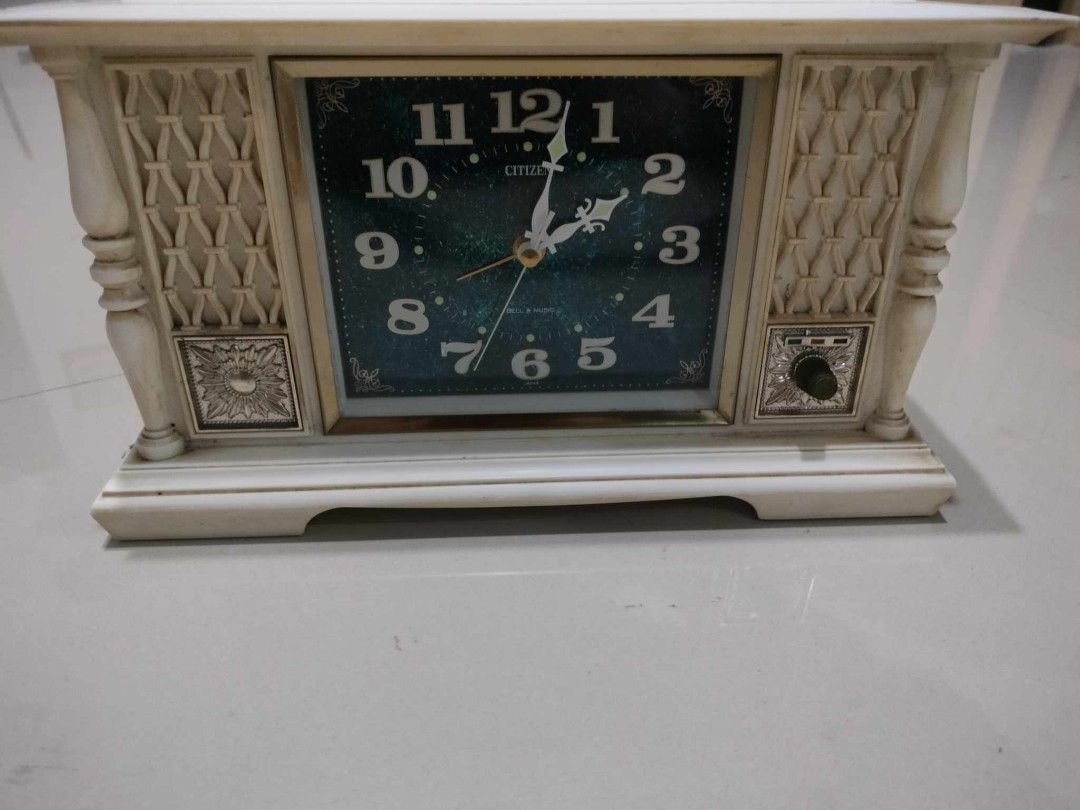 Vintage citizen mechanical musical alarm clock Php1,200. (Category: Clocks) located in Manila. Submitted by abeatrice77985 (Listing ID 1346435786, Image 1). Description: Vintage citizen mechanical musical alarm clock WORKING PHP1,200..