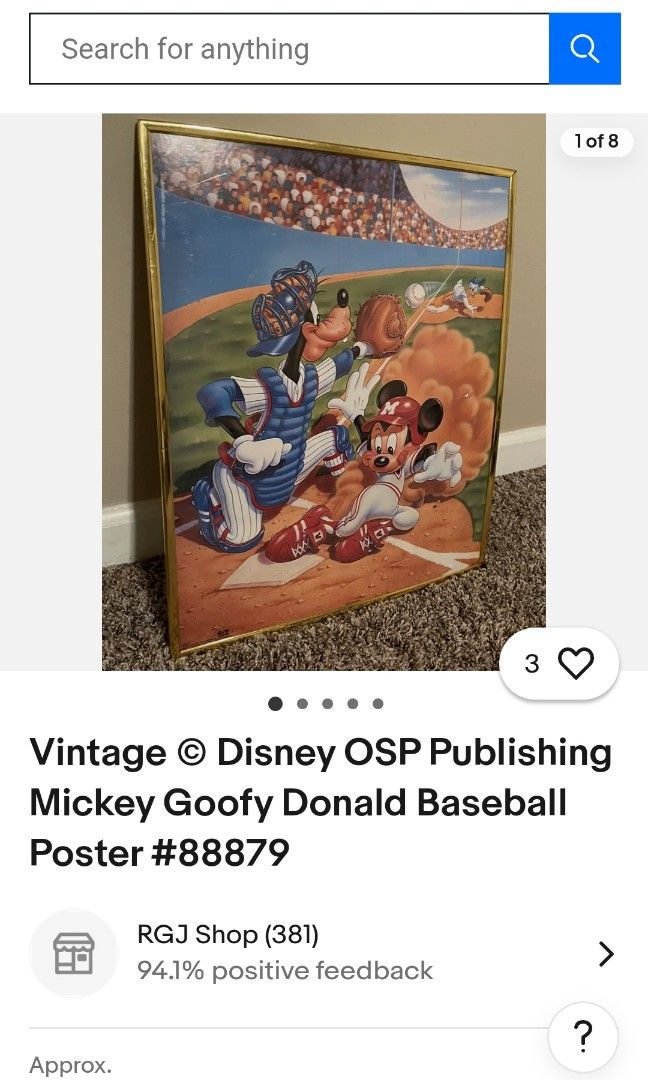 Vintage Disnet OSP Publishing mickey poster#88879 (Category: Vintage Collectibles) located in Manila. Submitted by maybelle00 (Listing ID 1346310721, Image 3). Description: .