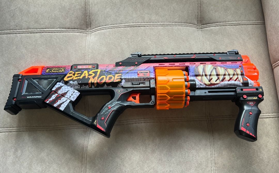 X-Shot Skins Last Stand Dart Blaster - Beast Out Skin by ZURU, Hobbies ...