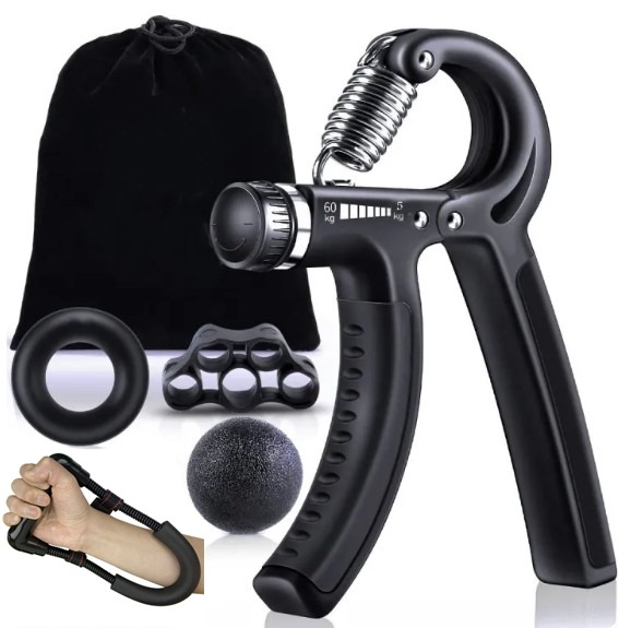 5 in 1 Set Grip Strength / Hand Grip Trainer / Forearm Strengthener Set ...