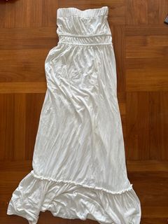 白色無肩帶長裙64246850422273110