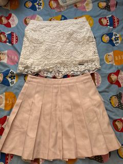 abercrombie a&f forever 21 pink lace Skirt 百褶裙 網球裙64237342992259110