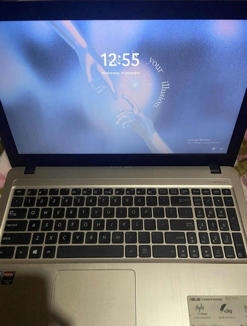 Asus Gaming Laptop || X540upr (Category: Laptops & Notebooks) located in San Fernando. Submitted by ereshkigalvtsky (Listing ID 1395815928, Image 1). Description: 9.5k FIXED! Asus Gaming Laptop SYSTEM MODEL: X540UPR Specs and Condition: Core i7-8550U (8CPUs) (i7-8th gen) - 12GB DDR4 RAM Still Upgradable - 6GB TOTAL GRAPHICS MEMORY 2GB DEDICATED AMD Radeon HD8500M GOOD For Gaming editing/rendering (can play games like, nba 2k, genshin impact, dota