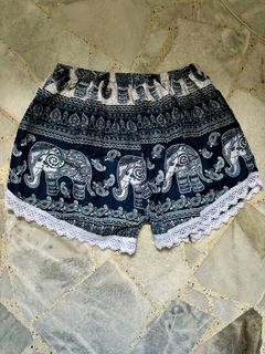 Thailand elephants pants shorts frill, Women's Fashion, Bottoms