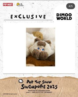 その他 POPMART DIMOO Fluffy Ball-Kitty PTS 2025 Exclusive] BNIB Sealed POPMart DIMOO World Flurry