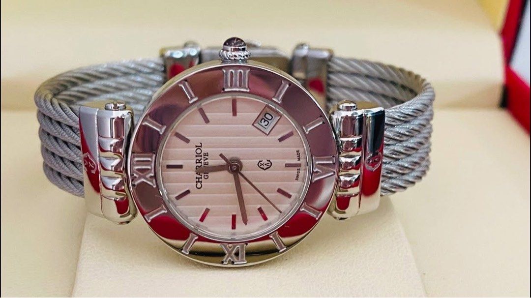 Charriol Alexandre Watch (Category: Women's Watches) located in Manila. Submitted by annafinds (Listing ID 1395802778, Image 2). Description: ₱₱24,999 Auth Ch@rriol Alexandre Watch -26mm Case Size -Sapphire Glass -Swiss Made -Stainless Steel -Quartz Movement -Small to Medium Wrist Size 16cm -With Provided Box -In Working Good Condition .