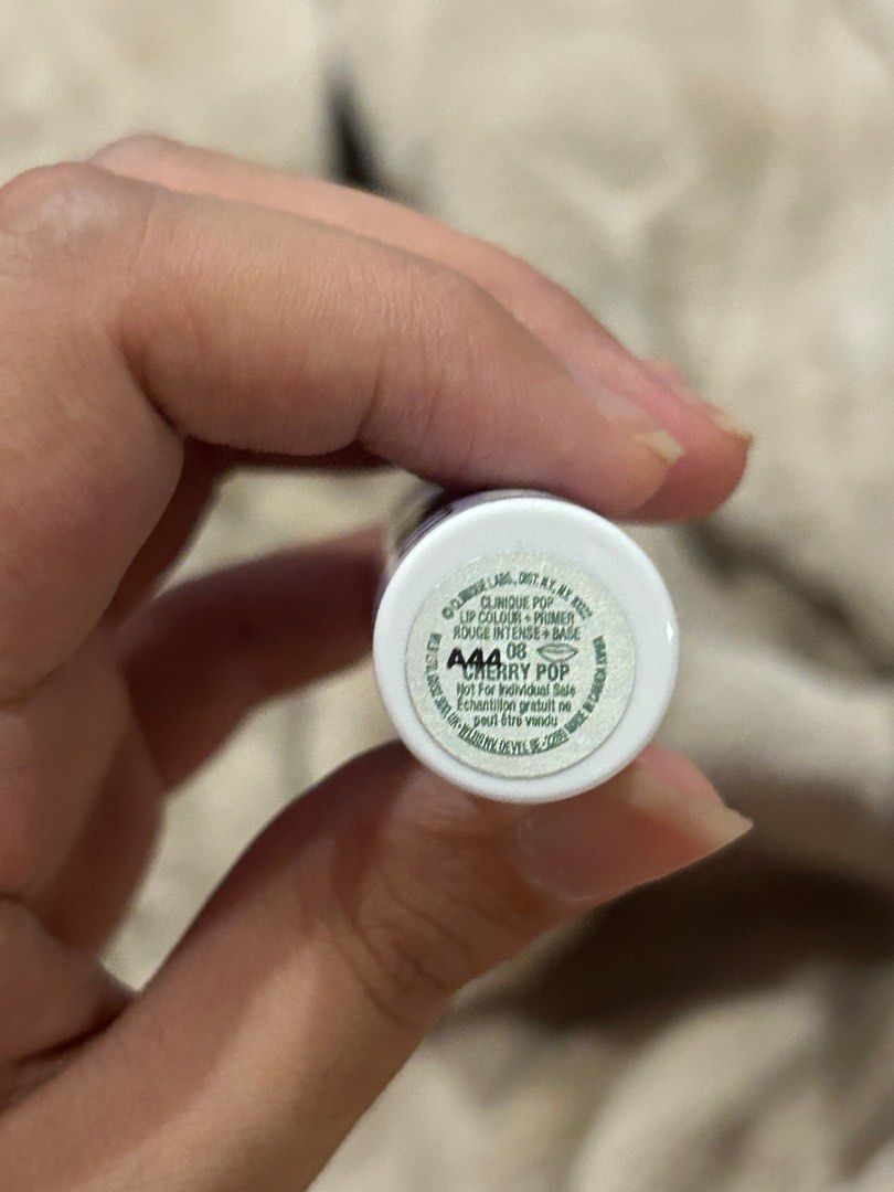 Clinique Pop Lip Colour + Primer - Cherry Pop (Category: Makeup) located in Las Pinas. Submitted by skyeeyks (Listing ID 1395778554, Image 2). Description: In color: Cherry Pop Brand new Bought from the xmas set, this one is unused since i dont use red lippies :).