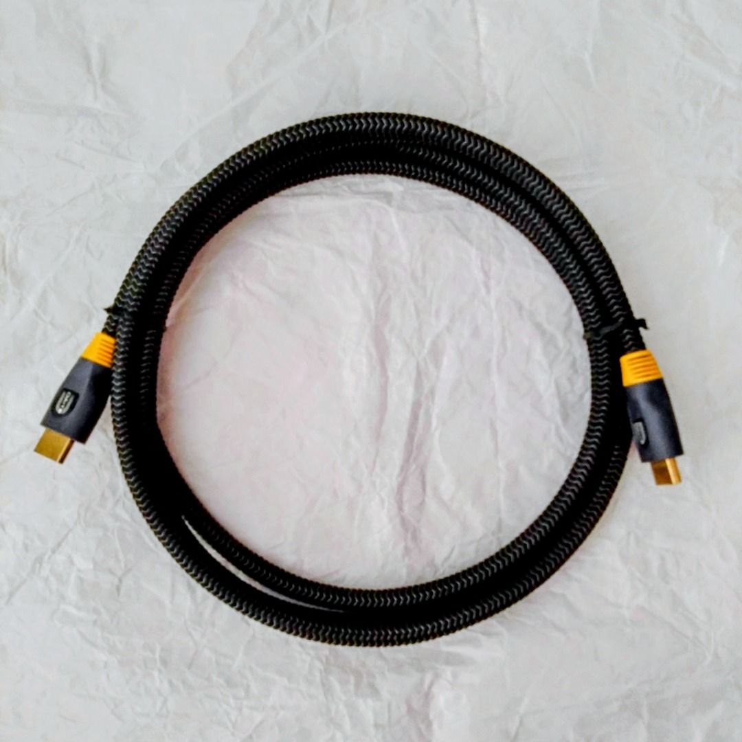 HDMI Cable (Category: Cables & Adaptors) located in Singapore. Submitted by ywj63662 (Listing ID 1395754921, Image 1). Description: - 2m HDMI cable - 4K@50/60Hz, HDR, bandwidth 18Gbps - Durable braided design - Gold-plated connectors - Connect to TV or monitor from computer - Mail or pick up I can singpost the item to your address..