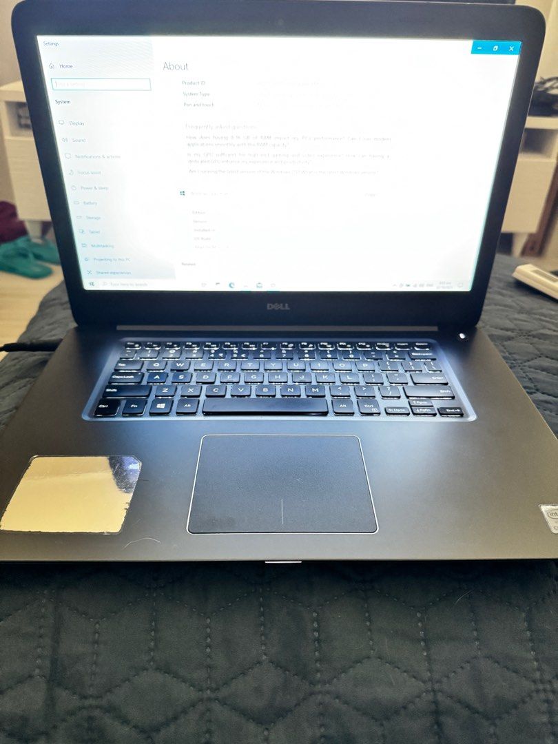 Dell Inspiron 7548 Laptop (Category: Laptops & Notebooks) located in Makati City. Submitted by suareznhasra (Listing ID 1395919702, Image 1). Description: For Sale: Dell Laptop – i5, 8GB RAM, 1TB SSD | Budget-Friendly Specs: • Model: Dell Inspiron (see photos for full system info) • Processor: Intel Core i5-6200U @ 2.30GHz • RAM: 8GB • Storage: 1TB Samsung SSD (870 QVO) • Graphics: AMD Radeon R7 M265 Series • System Type: 64-bit OS, x64-based pro