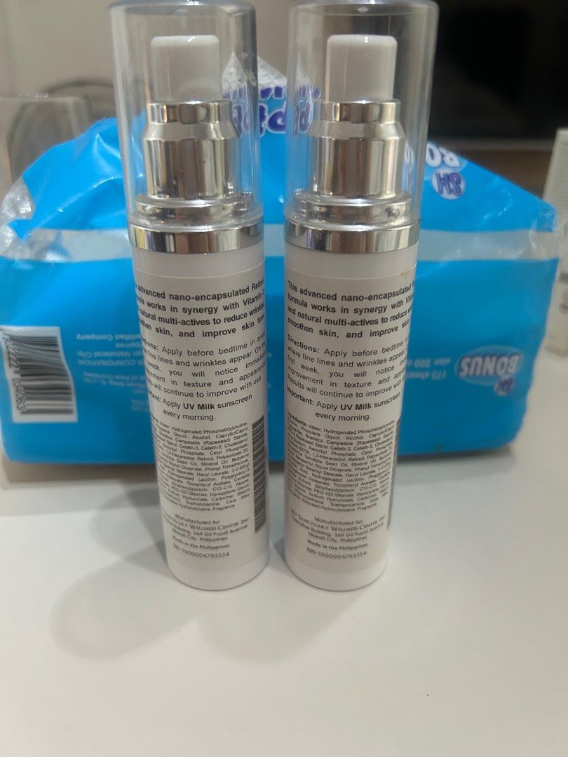 Dermax professional retinol c (Category: Face Care) located in Caloocan City. Submitted by ykboe26 (Listing ID 1395760115, Image 2). Description: 1st bottle - 80% remaining 2nd bottle - 90% remaining Expiry date is 08/2025 Stored in a cool dry place.