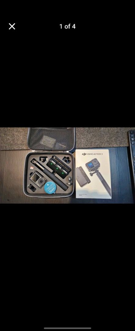 DJI Osmo Action 3 Camera (Category: Cameras) located in Tarlac. Submitted by murakenisis (Listing ID 1395873544, Image 2). Description: DJI Osmo Action 3 Adventure Combo Inclussions: DJI Osmo Action 3 3 x Extreme Battery Pack Multifunctional Battery Case Protective Frame 2 x Quick Release Adapter Mount Flat Adhesive Base 1.5m Extension Rod (Selfie Stick) 2 x Locking Screws Type-C Cable Rubber Lens Protector Original Box w/ Docs Additional freebie