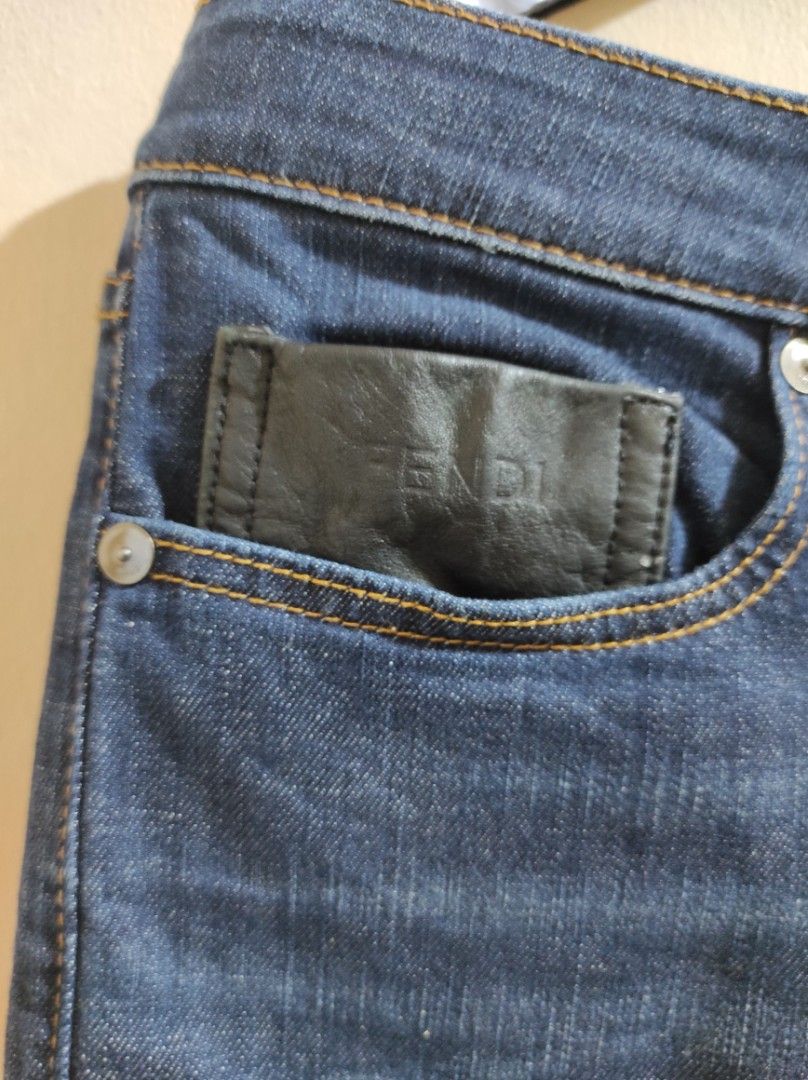 Fendi denim jeans (Category: Luxury Apparel) located in Manila. Submitted by luxxxxxxxx.x (Listing ID 1395888481, Image 2). Description: excellent condition fits 34 orig.
