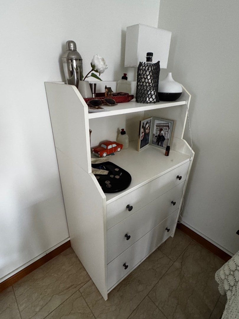 ikea dresser 3 drawer white STORKLINTA 3-drawer dresser, white/anchor/unlock function, 271/2x187/8x291/2" The design of the integrated handles along the upper edges makes it easy to open the drawers Charles kit for Ikea Gullaberg