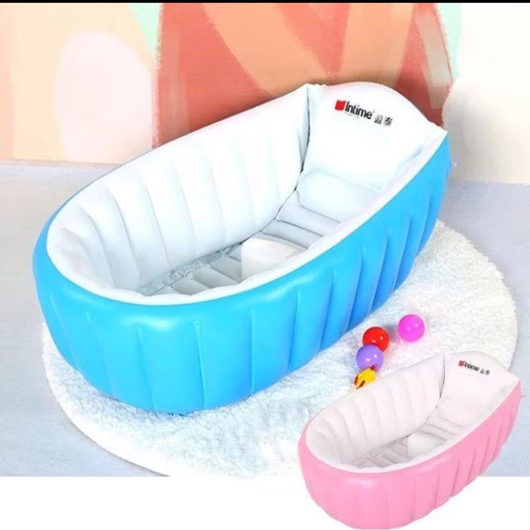 Inflatable bathtub (Category: Bathtub & Bath Accessories) located in Mandaluyong City. Submitted by georgiagoodies (Listing ID 1395826882, Image 1). Description: Brand new. Sf not included. Blue color .