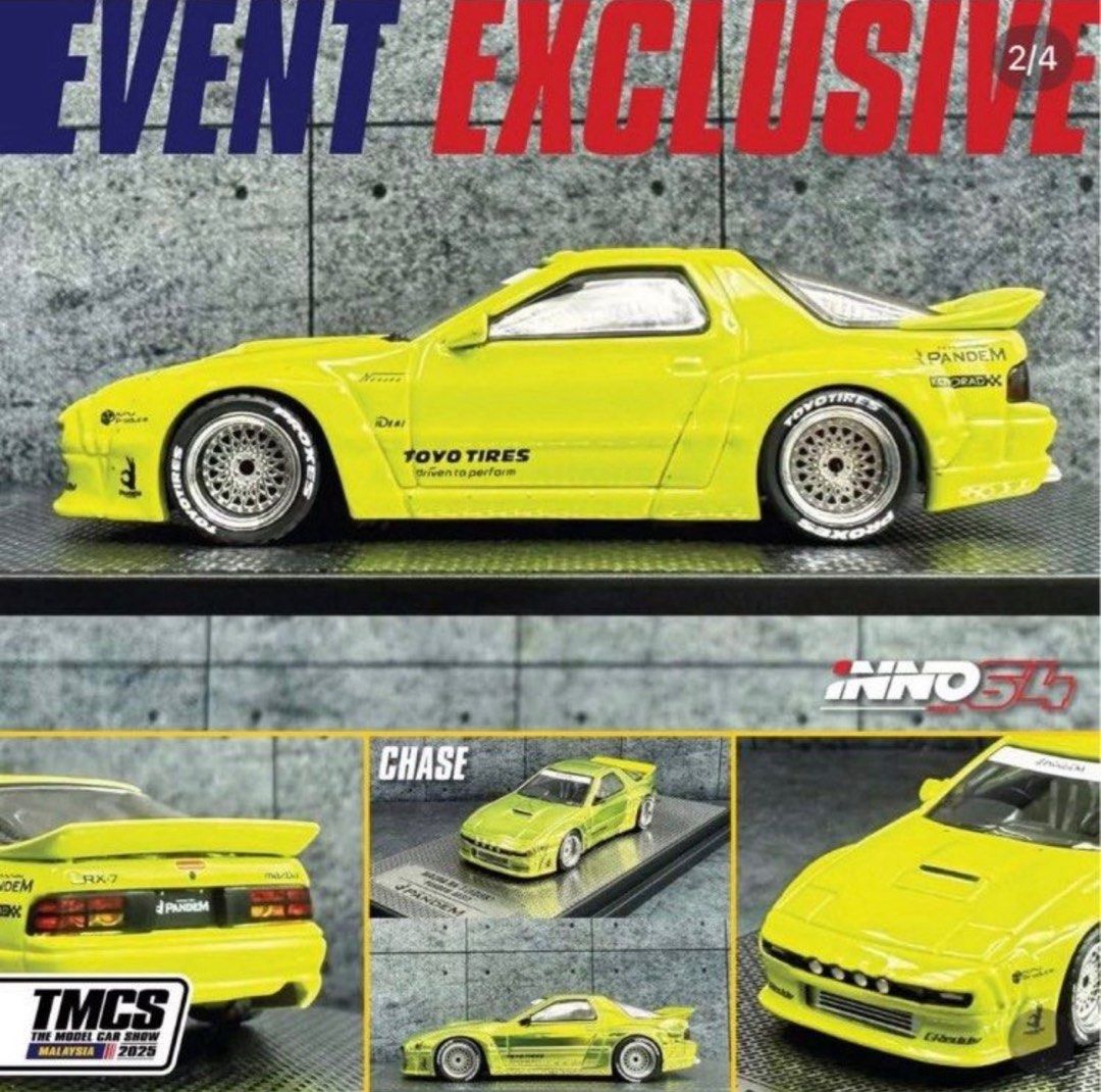 Inno inno64 TMCS Malaysia exclusive Mazada Rx-7 會場版 + 隱藏版 （分類：汽車模型）位於 Hong Kong。 由 mr2_kid 提交（商品編號 1395916545，圖片 1）。簡介： 會場版加隱藏 chase 兩部車 。