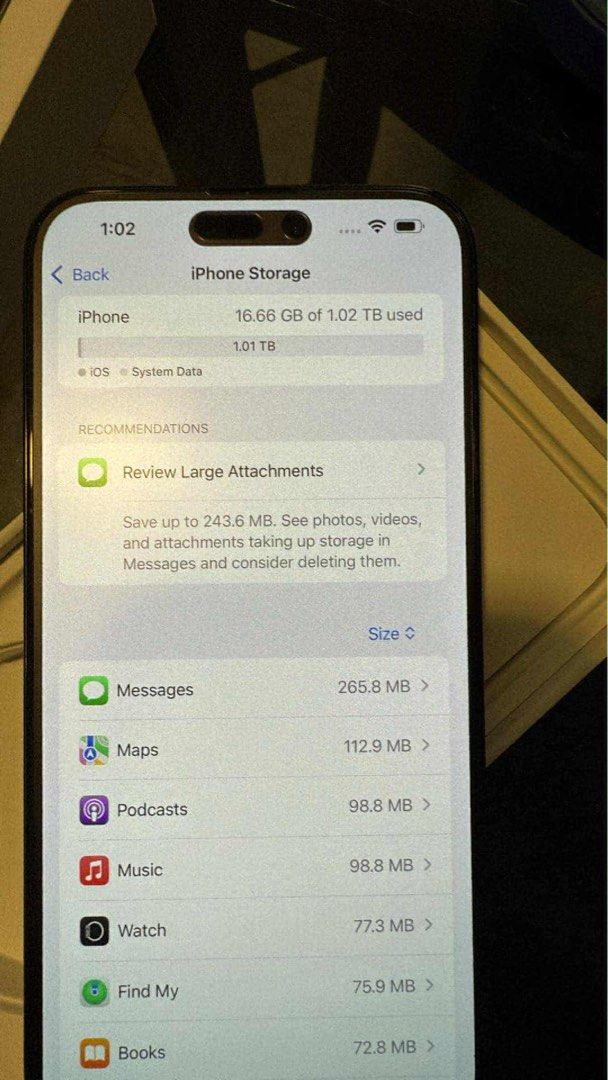 Iphone15 1TB (Category: iPhone 15 Series) located in Bulacan. Submitted by dyiselicious16 (Listing ID 1395844367, Image 2). Description: For Sale: iPhone 15 Pro Max 1TB – Titanium 📱 Model: iPhone 15 Pro Max 🎨 Color: Titanium 💾 Storage: Massive 1TB – perfect for photos, videos, and apps 📦 With original box ✨ Condition: like new & slightly used 🔋 Battery health: 87 % 🔐 iCloud & Find My: Signed out, ready for new owner.