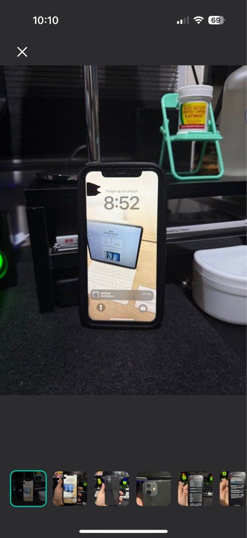 Iphone 11 64gb (Category: iPhone 11 Series) located in Quezon City. Submitted by 9abriel (Listing ID 1395878575, Image 1). Description: Selling preloved Iphone 11 64gb! Not going to use it anymore since I already bought an Ip16 Pro. - Purely authentic! Bought from Power Mac Center sa The Podium Pros: - Audio perfectly working - Camera lens and quality perfectly working - Touch screen perfectly working - Any sim to be used - Authentic! - No scratc