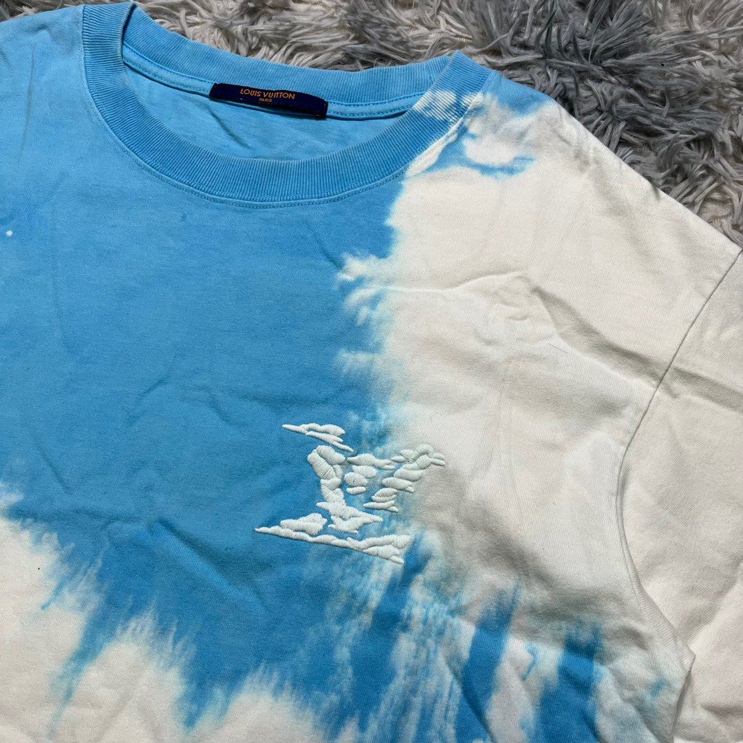Louis Vuitton Blue Sky White Cloud Shirt (Category: Luxury Apparel) located in Dumaguete. Submitted by dgte.grails (Listing ID 1395904975, Image 2). Description: Louis Vuitton Blue Sky White Cloud Shirt 21 width 29 length Good as new 600 Pm.