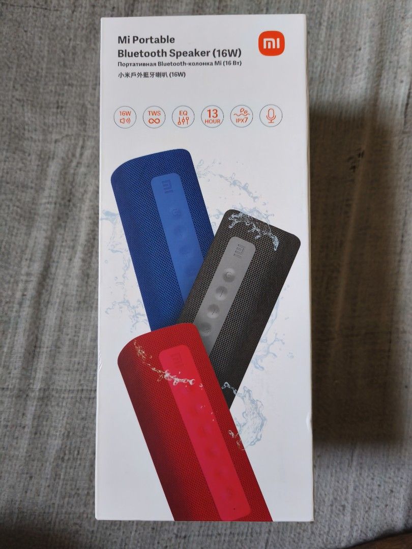 MI PORTABLE SPEAKER RED 16WATTS (Category: Other Gadgets) located in Makati City. Submitted by nthy06 (Listing ID 1395805156, Image 2). Description: MI PORTABLE BLUETOOTH SPEAKER BRAND NEW CONDI 16 WATTS RED COLOR.