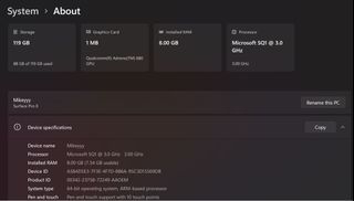 Microsoft Surface Pro X64202892570370110