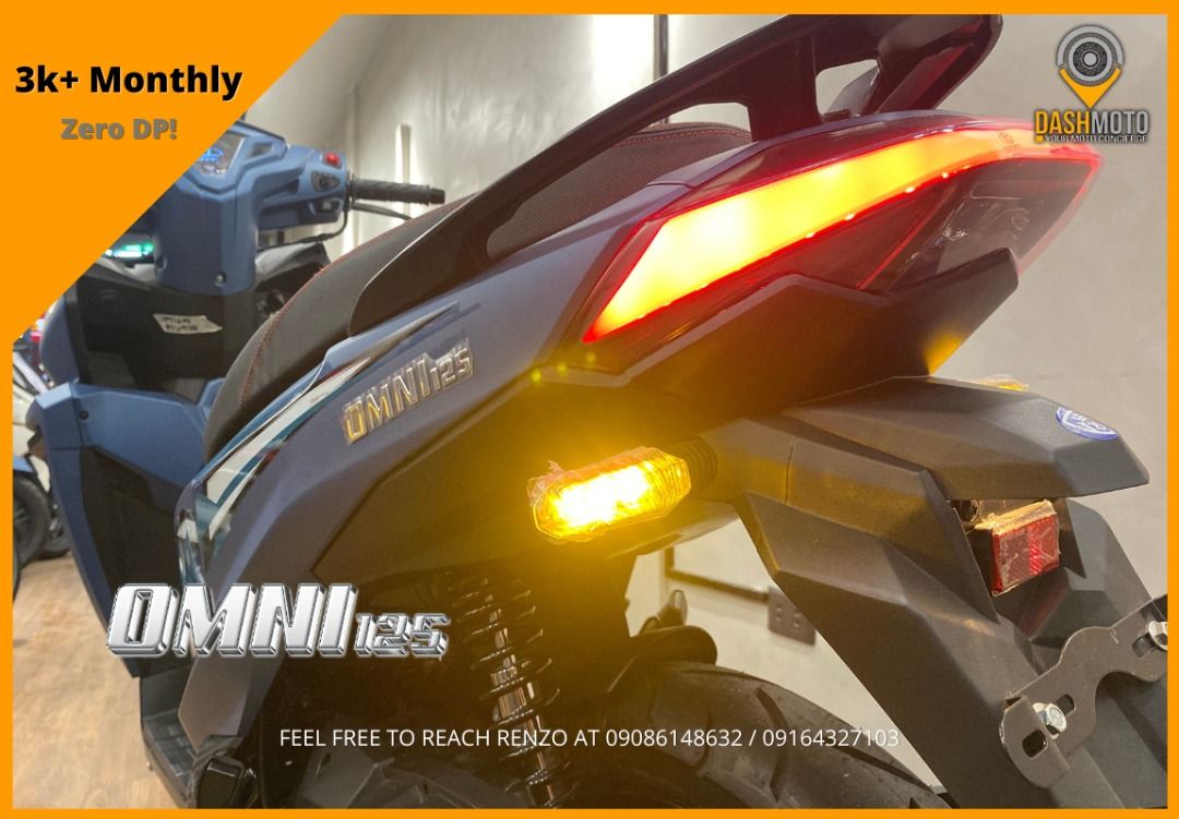 Omni 125 Matte Blue (Category: Motorbikes for Sale) located in Manila. Submitted by dashcarrpro (Listing ID 1395797761, Image 3). Description: ‼️Zero DP‼️ 🔸Digital panel 🔸Front disc brake 🔸Hazard switch 🔸Single rear shock 🔸LED lights 🔸Night Gray ✅3 years warranty ✅3 years LTO registration ✅Free TPL Insurance ✅Helmet, sweatshirt, toolset Contact numbers: 09086148632 / 09164327103 We are open Monday to Saturday, from 9AM to 5PM.