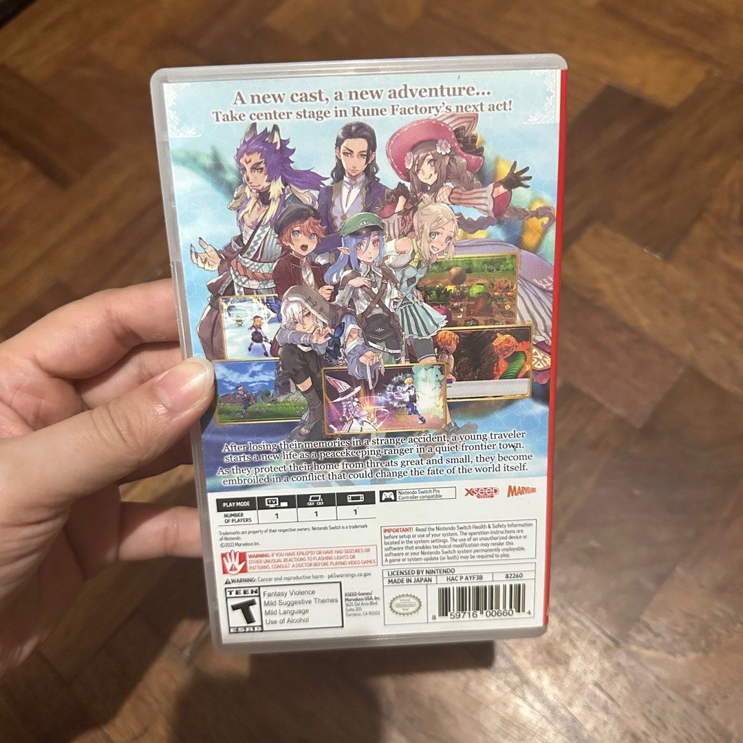 Rune Factory 5 Nintendo Switch (Category: Nintendo) located in San Fernando. Submitted by chweez (Listing ID 1395894702, Image 2). Description: ‼️No rush shipping. Sf c/o buyer.