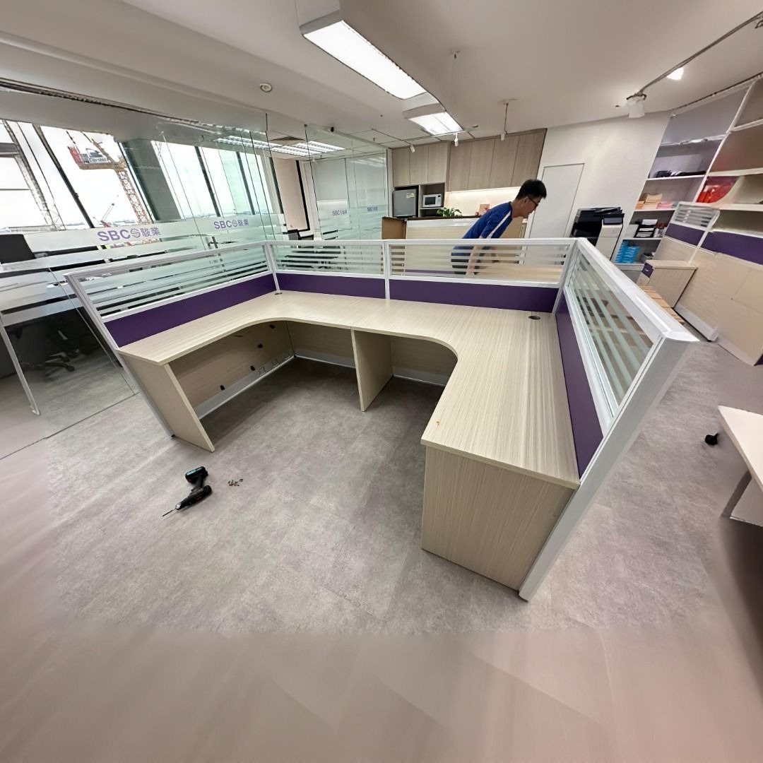 Single, 2 in 1, Executive Workstation, with divider, with/without ...