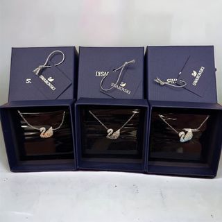Swarovski Iconic Swan Necklace 漸變藍天鵝頸鏈｜銀藍/銀粉紅/銀黑64242127934594110