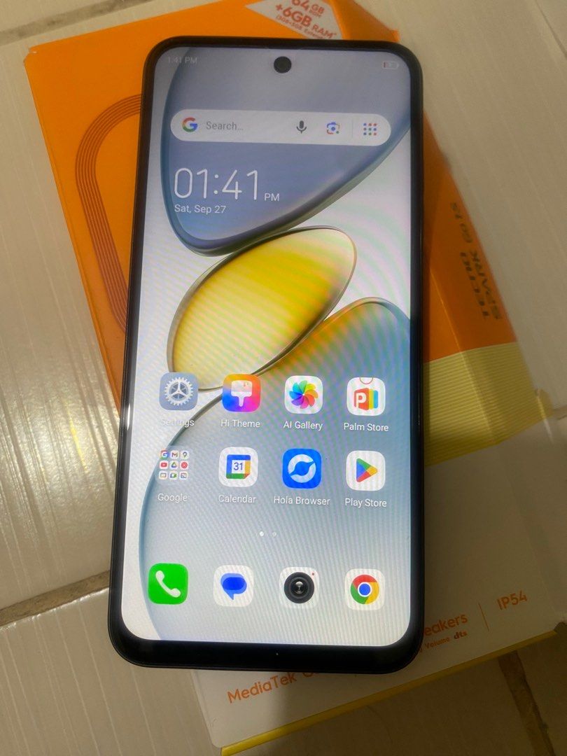 Tecno Spark Go 1S (Category: Android Others) located in Manila. Submitted by sats1746929 (Listing ID 1395904616, Image 3). Description: 64GB Rom + 6GB Ram Color: Startrail Black Meet up in LP / Parañaque Area.