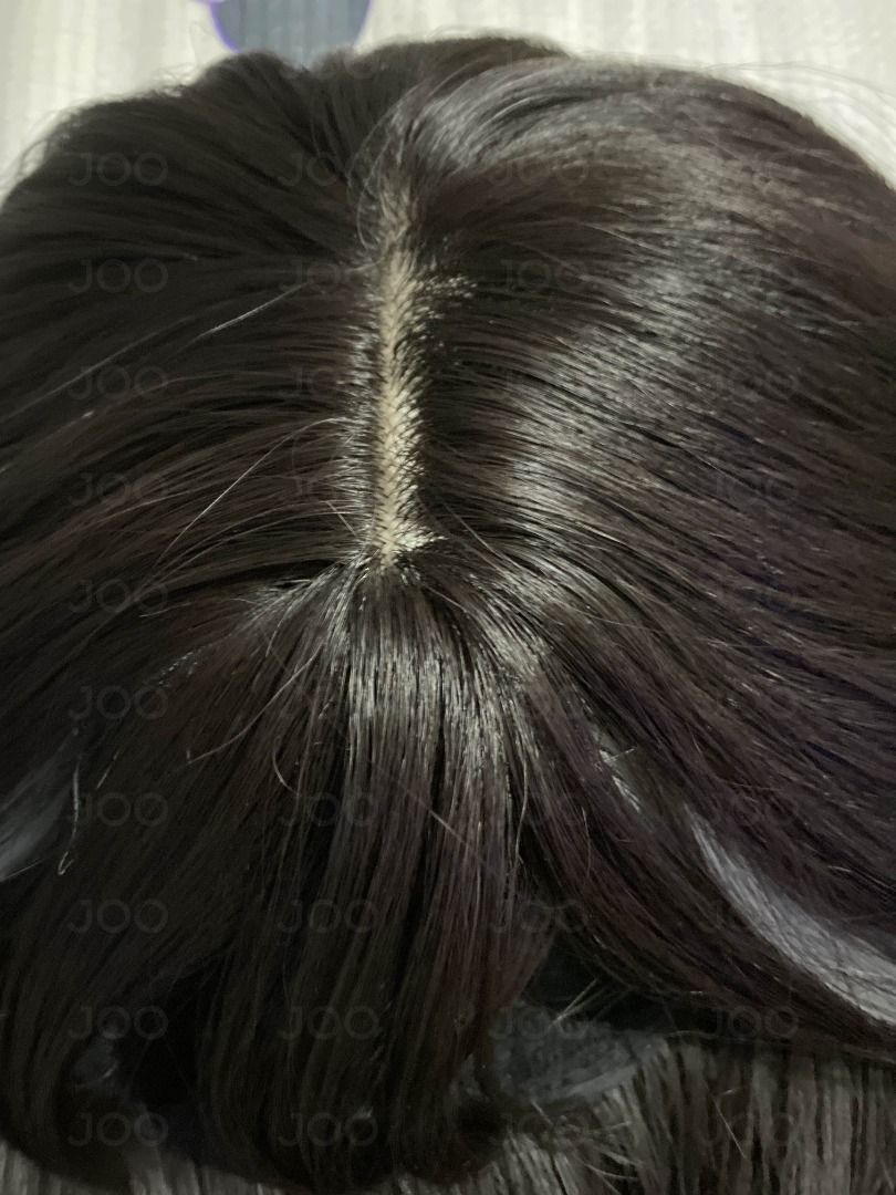 Two-Tone Bob Wig / Peekaboo style Wig (Category: Hair Accessories) located in Dumaguete. Submitted by joobydoobydoo (Listing ID 1395924330, Image 3). Description: - Two-tone design: dark base with silver streak - Bob cut with middle part and full bangs - Has fake scalp - Never used, never cut, basically brand new. Only used to try on. RFS: Bought it for daily use but never got to use it. I'm from the Visayas, buyer will shoulder the shipping fee.