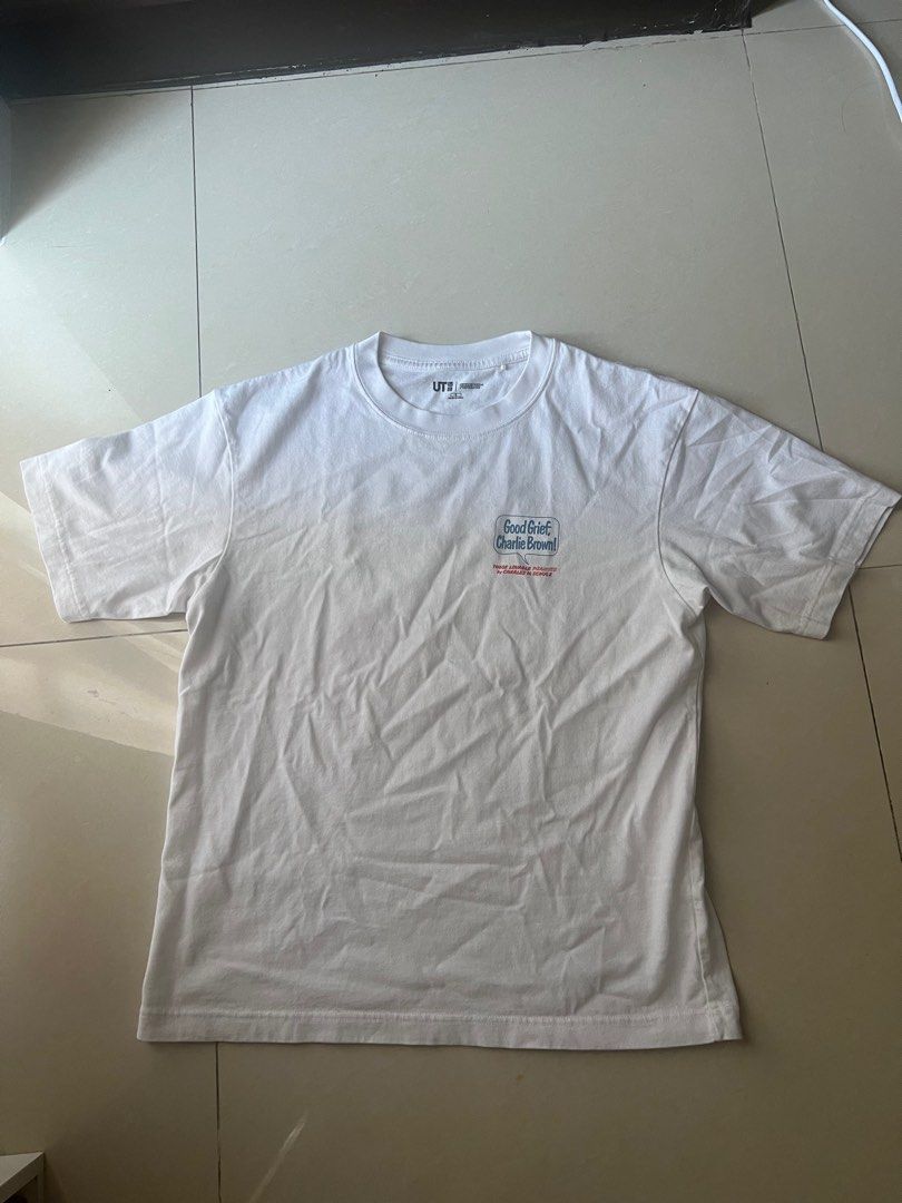 UNIQLO CHARLIE BROWN TSHIRT (Category: Shirts) located in Dasmarinas. Submitted by graceeeeeeeee (Listing ID 1395850519, Image 1). Description: worn only twice.