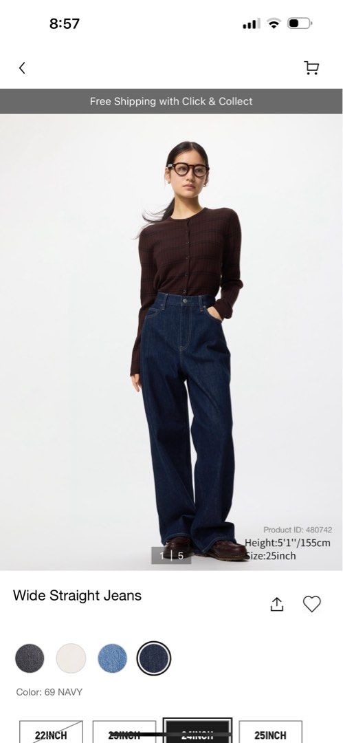 UNIQLO RAW DENIM PANTS (Category: Jeans) located in Angono. Submitted by kalidope (Listing ID 1395876828, Image 3). Description: Size 25 Raw denim look Open for meetup around upper antipolo or mandaluyong Rfs: duplicate .