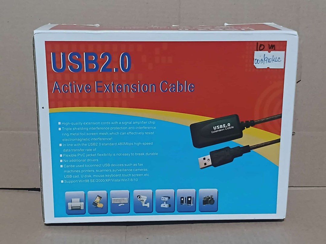 USB 2.0 Active Extension Cable (1.5m-30m) (Category: Cables & Adaptors) located in Manila. Submitted by mxrx_ (Listing ID 1395858162, Image 2). Description: .