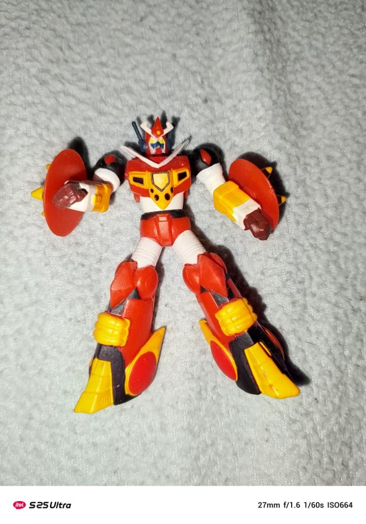 Vintage Robot Action Gashapon Figures (Category: Figurines & Statues) located in Manila. Submitted by marcus42 (Listing ID 1395844448, Image 3). Description: - Vintage robot action figure set. - Features various robot designs. - Includes different colors and accessories.mazinger z-400,mekanda-400,brave reideen-300,getter 2-200,gaiking -250,Pegas of Tekkaman fame -150 - Some figures have unique features like wings and bows. - Made of plastic. - Gr