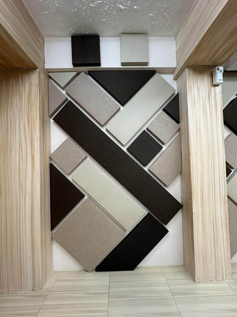 Acoustic Soundproofing Panels (Category: Soundbars, Speakers & Amplifiers) located in Las Pinas. Submitted by lucas.09 (Listing ID 1397414312, Image 3). Description: - Reduce noise and improve sound quality. - Available in various colors and shapes. - Easy to install. - Perfect for home or office. - Ideal for studios, home theaters, and more..