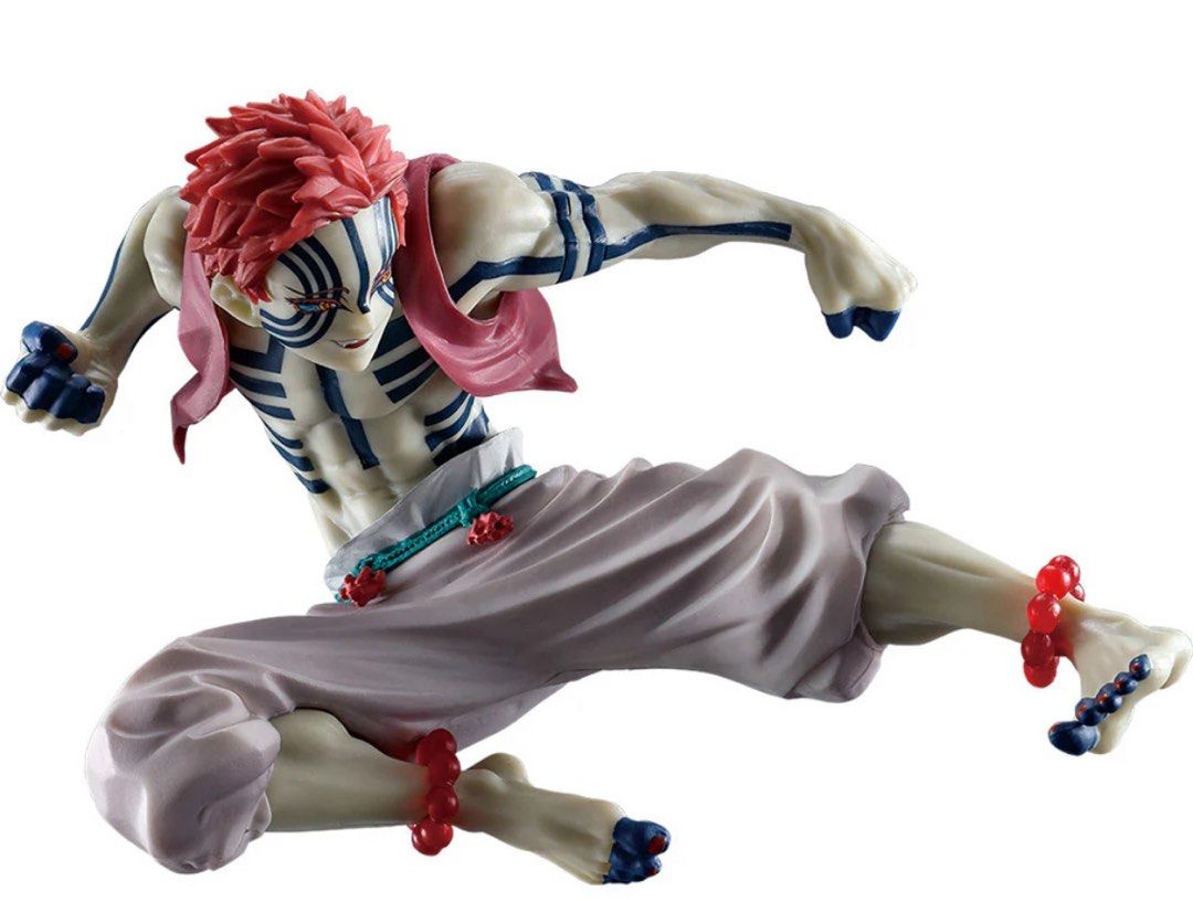 Authentic Demon Slayer Akaza Figure Bandai (Category: Toy Figures) located in Singapore. Submitted by gem_faith (Listing ID 1397409818, Image 2). Description: - Brand new Akaza figure - From the Demon Slayer series - Comes in original packaging - Perfect for collectors and fans.