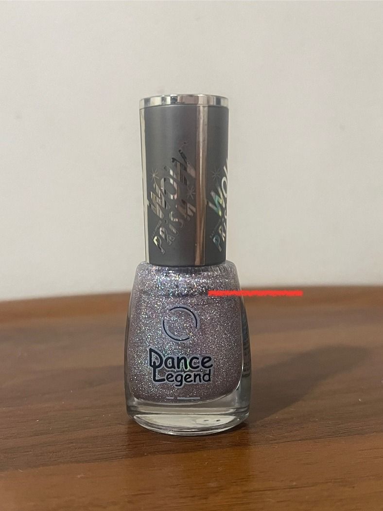 Dance Legend in Fallen Angel (Wow Prism) (Category: Hands & Nails) located in San Pedro. Submitted by cherelune (Listing ID 1397468603, Image 1). Description: 15ml, almost full Dance Legend nail polish in Fallen Angel (Wow Prism) Fallen Angel: rosy beige jelly shade with holographic glitters Apply two coats for an opaque finish. See fill line in photo for remaining amount. .