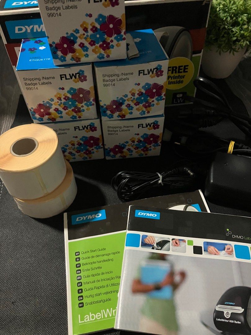 Thermal Printer DYMO LabelWriter 450 With FREE Labels (8pcs) (Category: Printers, Scanners & Copiers) located in Quezon City. Submitted by kurosu09 (Listing ID 1397492547, Image 2). Description: *Thermal printer is tested and working accordingly *Missing/Not Included: - Printer cable (can be bought for around 100 pesos online); Unit uses the same cable as a regular printer - Software disc; Mac or Windows supported software is free to download fro