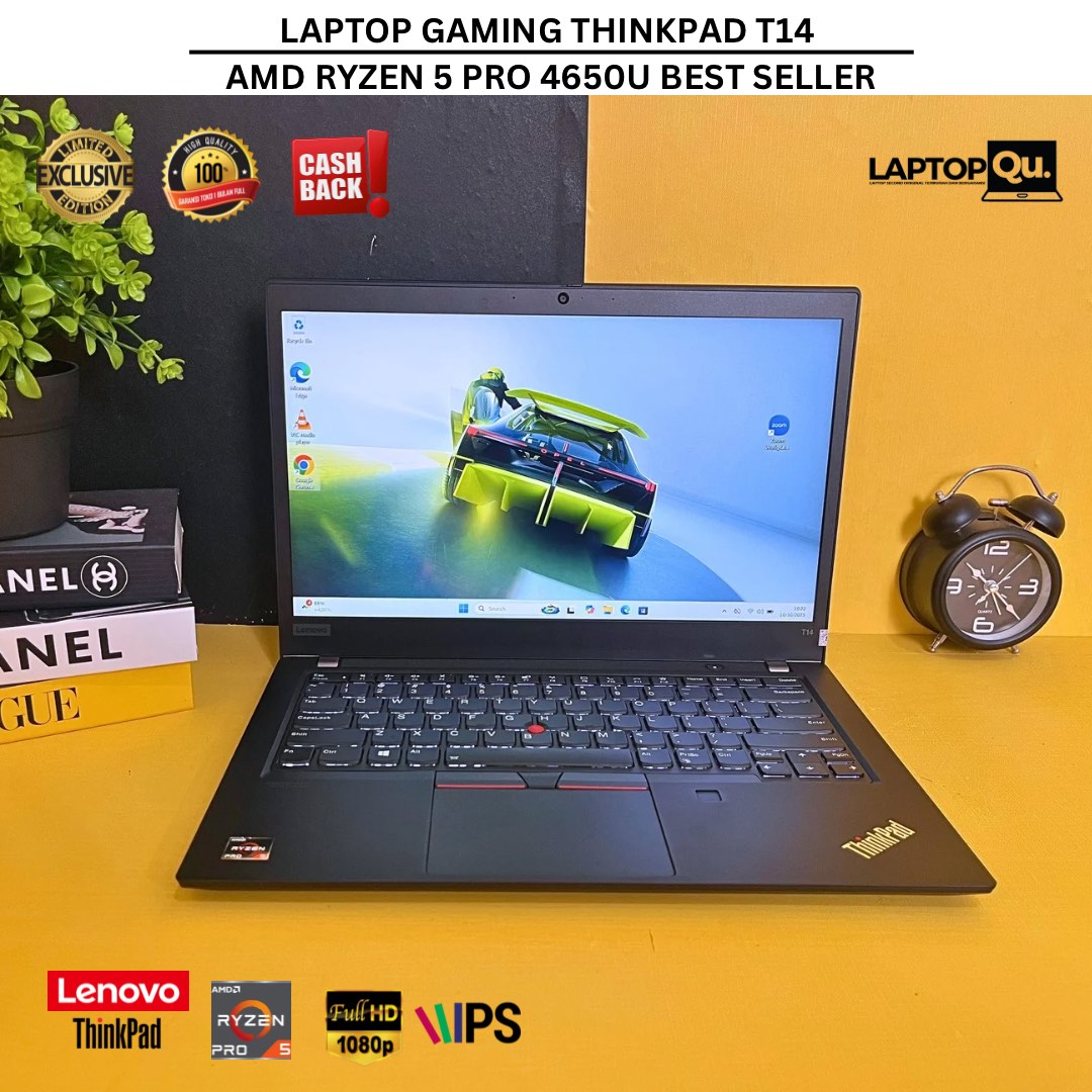 LAPTOP GAMING THINKPAD T14 AMD RYZEN 5 PRO 4650U RAM 16GB/SSD 512GB ...