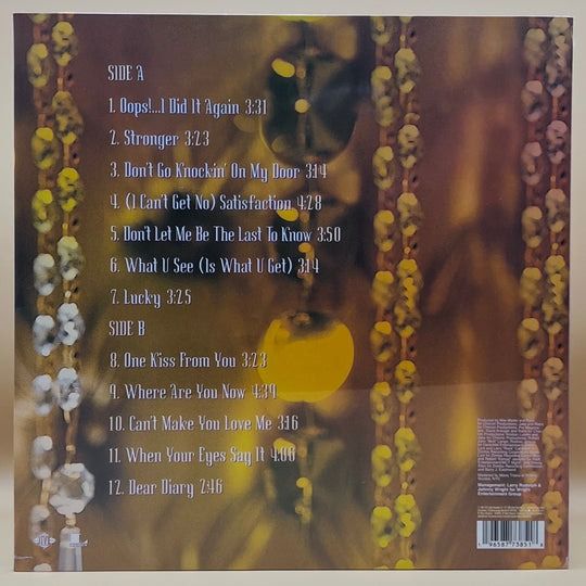[LP, Sealed] Britney Spears - Oops I Did It Again (Category: Vinyls) located in San Pablo. Submitted by siestaspins (Listing ID 1397535460, Image 2). Description: Tracklist A1 Oops!...I Did It Again 3:31 A2 Stronger 3:23 A3 Don't Go Knockin' On My Door 3:14 A4 (I Can't Get No) Satisfaction 4:28 A5 Don't Let Me Be The Last To Know 3:50 A6 What U See (Is What U Get) 3:14 A7 Lucky 3:25 B1 One Kiss From You 3:23 B2 Where Are You Now 4:39 B3 Can't Mak