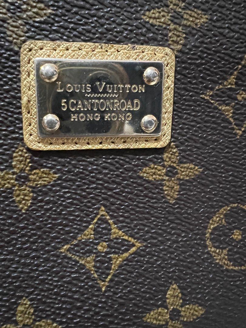 LV Zippy Wallet (Category: Luxury Bags & Wallets) located in San Fernando. Submitted by klutzy_kloset (Listing ID 1397418365, Image 3). Description: For sale: LV Wallet featuring the iconic monogram canvas exterior, gold interior lining, multiple compartments and card slots. It has an engraved Louis Vuitton 5 Canton Road Hong Kong plate on the front. Issues: This was bought at a vintage shop so expect signs of use. No leather peeling but interior