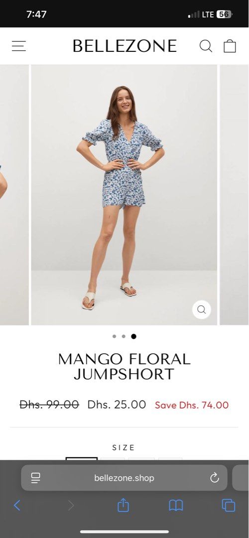 Mango Blue Floral Jumpsuit Romper XS (Category: Jumpsuits) located in Bacolod City. Submitted by zdeclutters01 (Listing ID 1397526112, Image 2). Description: - Mango floral jumpshort - V-neck design - Short sleeves - Features a blue and white floral pattern - Convenient zipper closure at the back - Stylish and comfortable for warm weather Read the description first before asking questions ‼️ * Discounted price exclusive of delivery fees. * Delive
