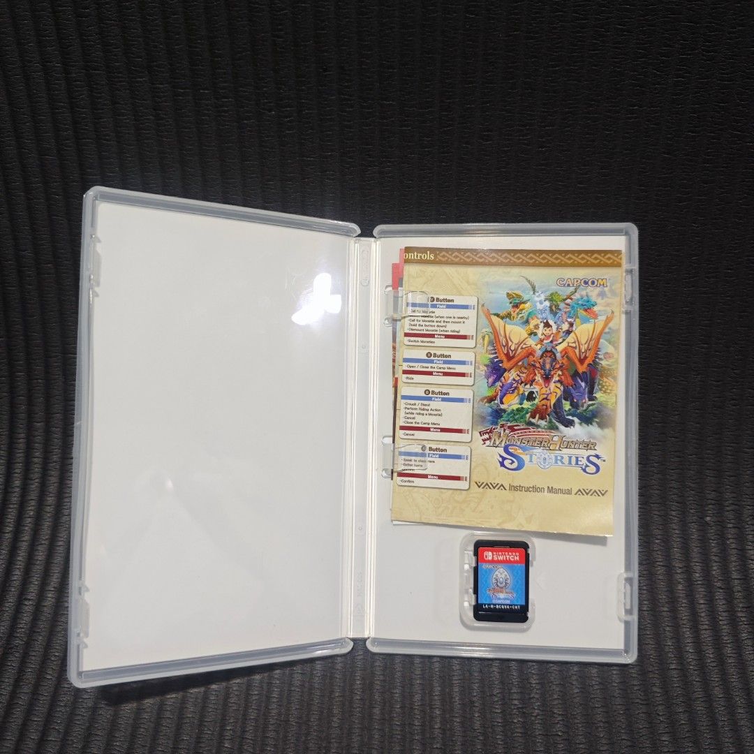 Monster Hunter Stories (Used Code) (Category: Nintendo) located in Quezon City. Submitted by shopme_gadget30 (Listing ID 1397509499, Image 3). Description: kindly read the details first for sale fixed price good Condition tested and working With case and game card compatible to Nintendo switch cht region (with English) used code already Shoopppppeee —,✅ can check out pm for the linnnkkk (If shoopppee check out, price is higher because of shoopppp