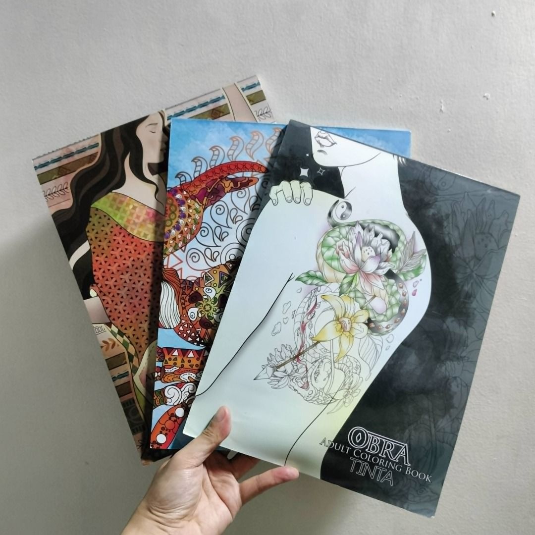 OBRA: Adult Coloring Book (Category: Storybooks) located in Antipolo. Submitted by serjyms (Listing ID 1397500919, Image 1). Description: OBRA: Adult Coloring Book Tinta: 1 copy available Atlantika: 2 copies available Hibla: SOLD Selling Price: Php99+sf each (Php249 for 3) Condition: Good Condition Location: Antipolo City, Rizal Mode of Payment: Gcash Mode of Delivery: J&T, LBC, Lalamove For inquiries, feel free to message me. Thank you :)).