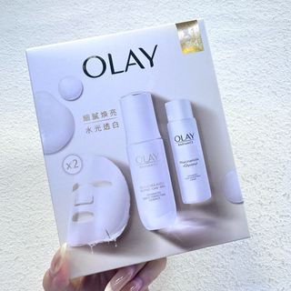 Olay Water-Light Brightening Radiance Set (30ml Serum + 45ml Essence Lotion + 2 Masks) Hong Kong Version 364246337927553110