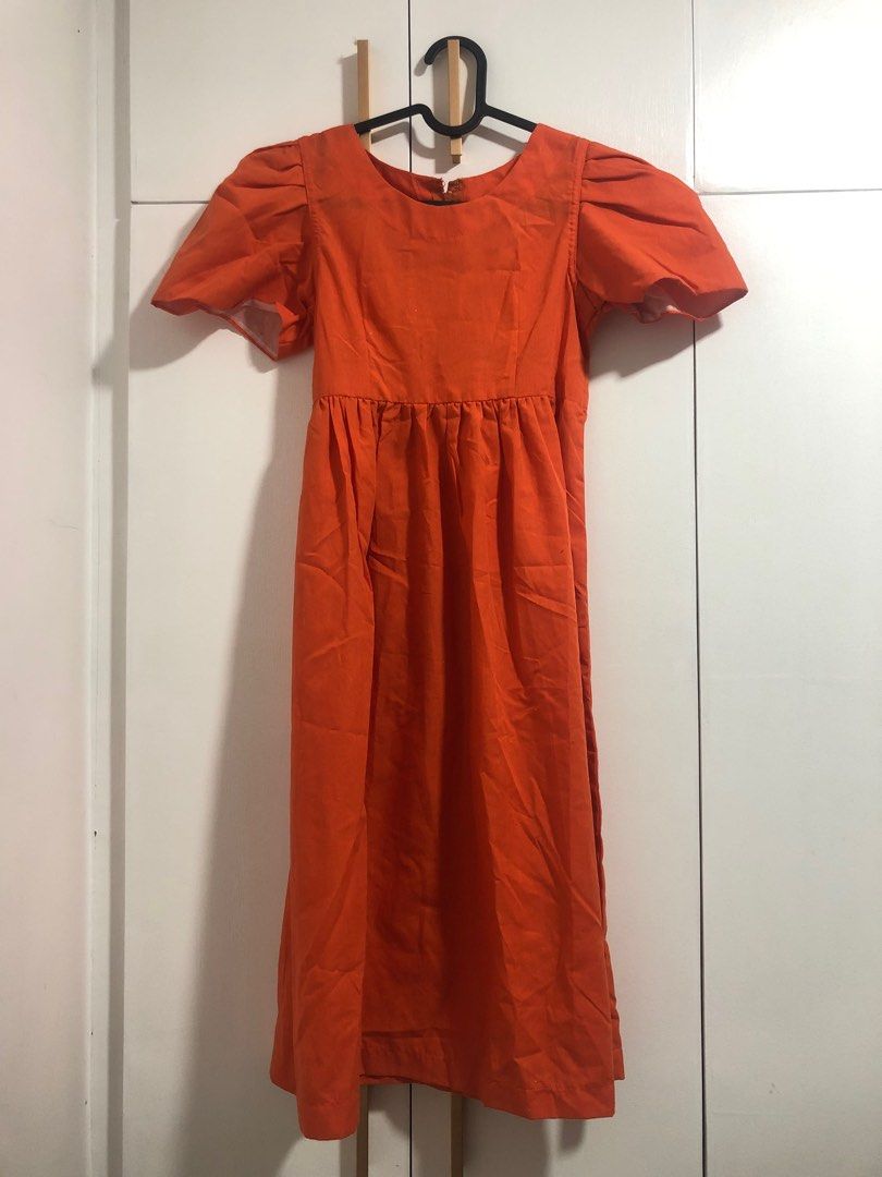 Filipiniana Dress (Category: Dresses) located in Cavite. Submitted by ccpnpn (Listing ID 1397409061, Image 1). Description: Orange Filipiana Dress - Puff sleeves - Best fits 6-8 yrs old.