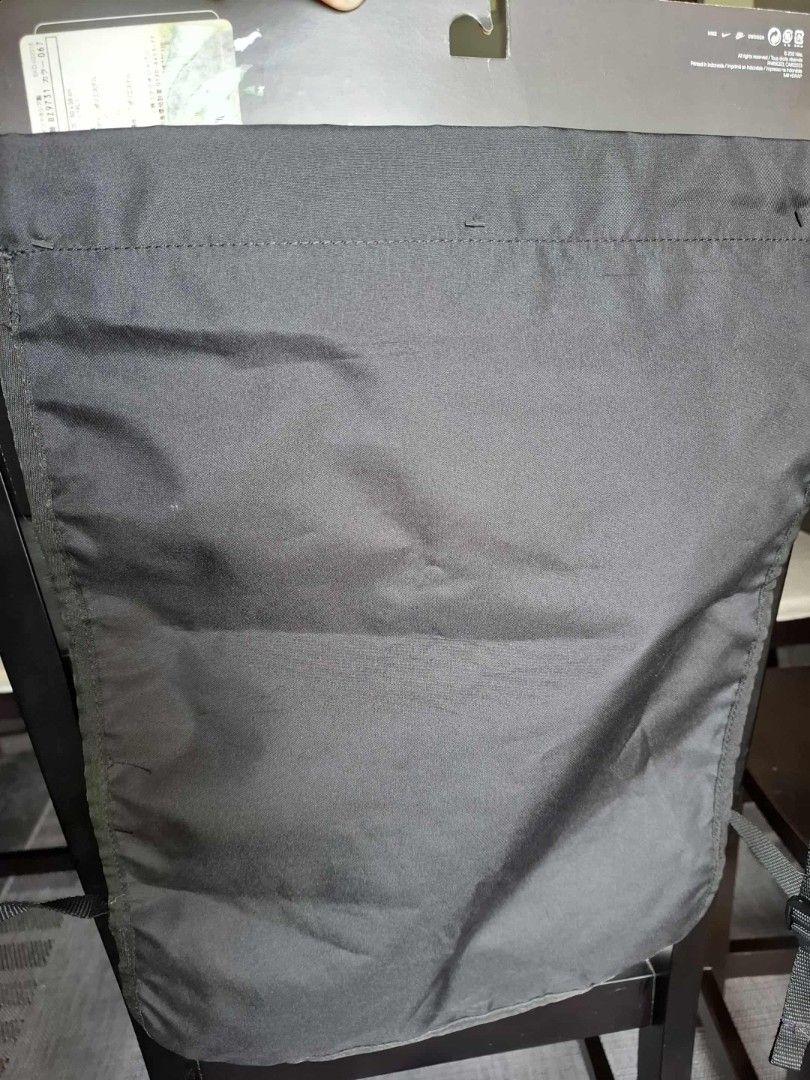 Orig Nike Drawstring Bag (Category: Backpacks) located in Binan City. Submitted by monnit (Listing ID 1397426090, Image 2). Description: Black Nike drawstring bag. Features a front zippered pocket and a large main compartment. Includes adjustable straps. The Nike logo is visible on the front. Perfect for carrying gym essentials or everyday items. Bought in Nike Japan Price 650 Location Jubilation Binan Laguna Shipping Buyers expense.