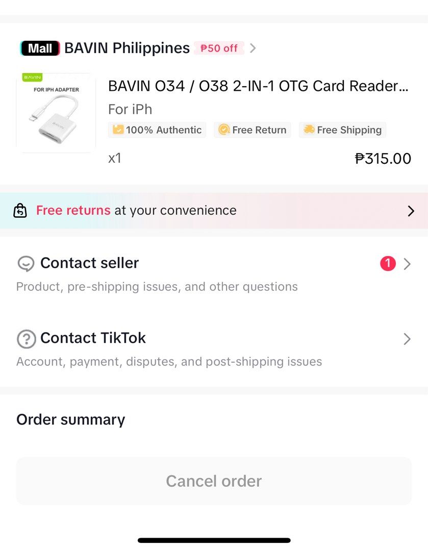 ORIGINAL BAVIN 2 IN 1 OTG ADAPTER (Category: Cables & Adaptors) located in Taguig. Submitted by dlythrift (Listing ID 1397509328, Image 3). Description: - I only tried if it works on my memory stick pro duo but it doesn’t:((( - bought it yesterday can do same day delivery or jnt! .